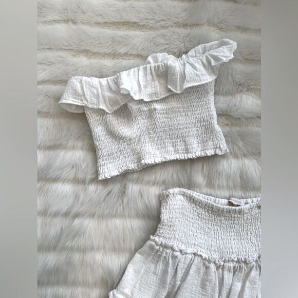 Olivaceous Cotton Tiered Mini Skirt Set (M) - Picture 8 of 13